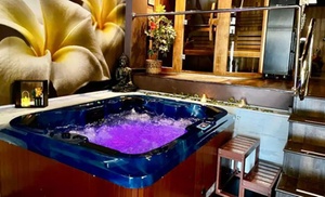 Circuito spa privado para 2 con masaje, bebida o champán y bombones