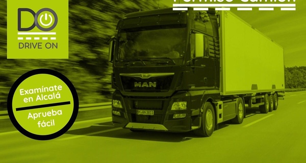 Permiso de camión C, autobús D o tráiler C+E, con 1 o 3 prácticas