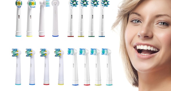 1 o 2 packs de 4 cabezales para cepillo de dientes eléctrico