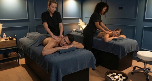 Ritual de masaje relajante en pareja con aceites esenciales y bebida de 60 o 90 minutos; ahorra hasta un 40%