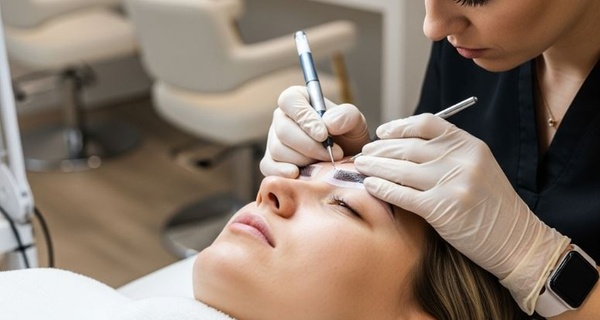 Microblading de cejas, eyeliner, perfilado o labios con micropigmentación con hasta un 67% de descuento