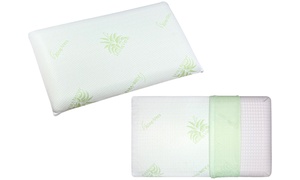  Coppia guanciali memory foam aloe vera 