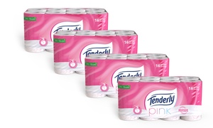  64 rotoli di carta igienica Tenderly Pink 