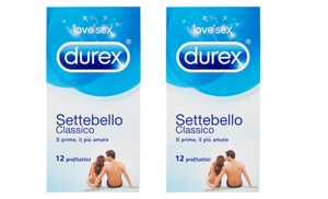 Fino a 60 preservativi Durex Settebello Classico