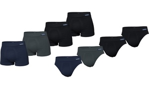 Set di 4 boxer o 4 slip in microfibra Pompea da uomo