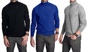  2 maglie dolcevita in cashmere e lana da uomo 