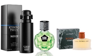 Selezione fragranze uomo Bikkembergs, Ferragamo, Iceberg, Versace