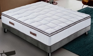 Materasso con topper in memory foam ortopedico e sfoderabile