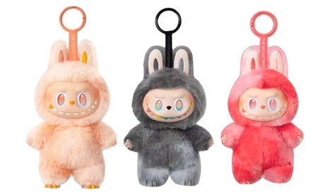 1 o 2 portachiavi con bambola di peluche ispirata ai Labubu