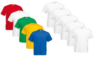 Set 5 T-shirt Fruit of The Loom Set 5 T-shirt Fruit of The Loom