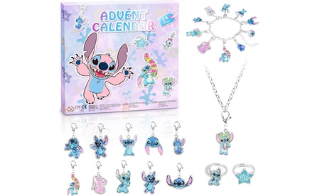 Calendario dell'Avvento ispirato a Stitch con bracciali Calendario dell'Avvento ispirato a Stitch con bracciali