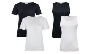 Liabel: set di 2 o 3 magliette intime girocollo o canotte