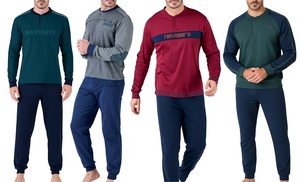 Pigiama da uomo Navigare in cotone interlock