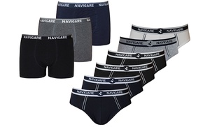 Pack di 3 o 6 slip o boxer da uomo Navigare