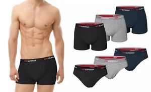 3, 6 o 12 paia di slip o boxer da uomo Superga