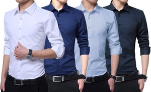 Camicia da uomo in cotone Slim Fit