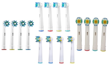 1, 2 o 3 confezioni da 4 testine per spazzolino elettrico 1, 2 o 3 confezioni da 4 testine per spazzolino elettrico