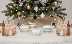 Kit Regalo Natale Kahuna: Creme Viso di Lusso con Oro 24K, Diamante e Bava di Lumaca