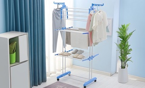 Stendibiancheria pieghevole in acciaio