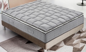 Materasso con molle ortopediche con topper in memory foam