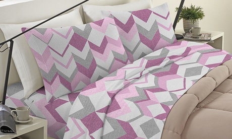 Completo lenzuola in flanella stampata Completo lenzuola in flanella stampata