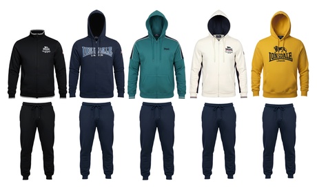 Tuta uomo Lonsdale in cotone felpato