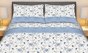 Completo Lenzuola Matrimoniale, 100% Cotone Effetto Seta Completo Lenzuola Matrimoniale, 100% Cotone Effetto Seta