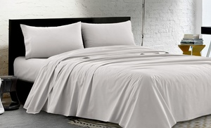 Completo letto matrimoniale in 100% cotone percalle