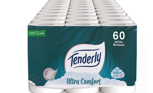 60 rotoli di carta igienica 3 veli Tenderly Ultra Comfort 60 rotoli di carta igienica 3 veli Tenderly Ultra Comfort