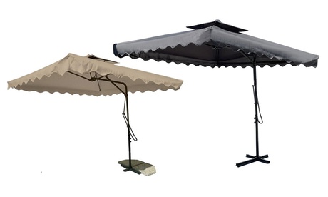 Ombrellone da giardino decentrato