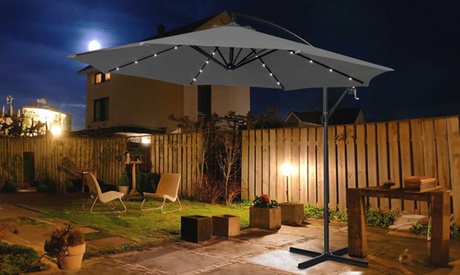 Ombrellone da giardino Bakaji e base ombrellone