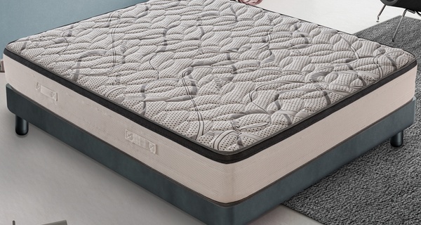 Materasso in Memory Gel & Carbonio a 7 Zone, Altezza 15/25/30 cm, Ergonomico, Anallergico, Made in Italy