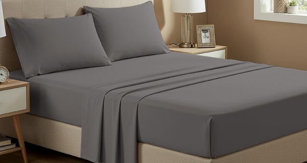 Completo Lenzuola No Stiro In Tinta Unita morbide e confortevoli