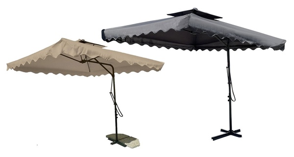 Ombrellone da giardino decentrato, disponibile in 2 colori, con spedizione gratuita