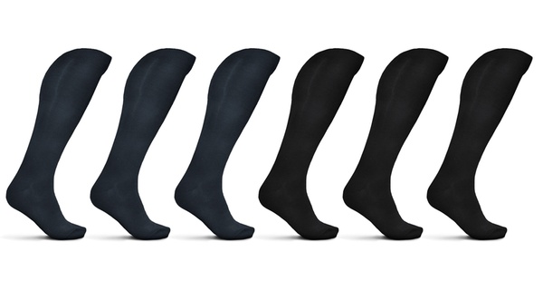 6 paia di calze Pompea da uomo in caldo cotone disponibili in 2 colori e 2 taglie