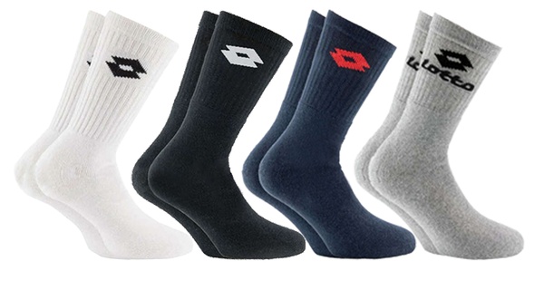 8, 12 o 16 paia di calze in cotone Lotto,  disponibili in 2 colori e 2 taglie