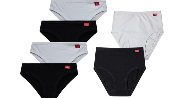 6 o 12 slip da donna a vita bassa o culotte Liabel, disponibie in 2 colori e dalla XS alla 3XL