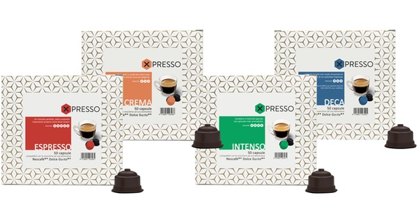 Fino a 200 capsule Xpresso compatibili Nescafè Dolce Gusto