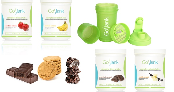 2 o 4 settimane con frullato dimagrante completo GoSlank disponibile in 4 gusti
