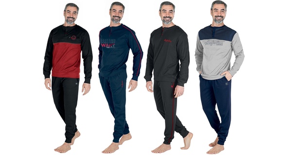 Australian Pigiama uomo in caldo cotone , disponibile in 4 modelli, vari colori e dalla M alla XXL