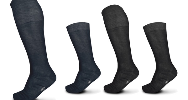 Set di 6 paia di calze Pompea da uomo in filo di Scozia, lunghe o corte, disponibili in 2 colori e varie misure