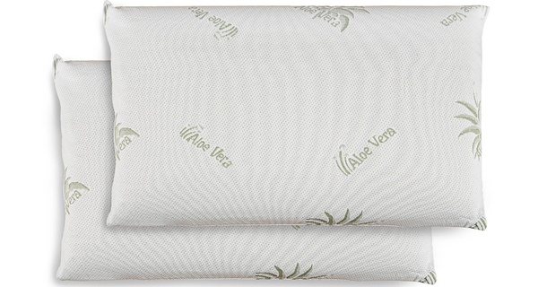 Coppia guanciali memory foam 12 cm aloe vera
