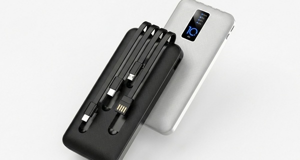 Power bank da 20000 mAh, disponibile in bianco o nero