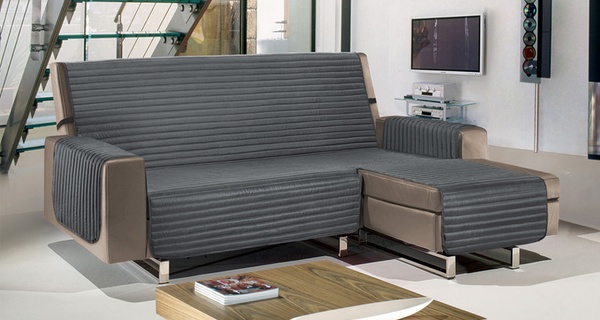 Copridivano con penisola Best, antimacchia, impermeabile e disponibile in vari colori e misure