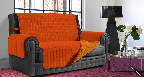 Copridivano Antimacchia Trapuntato Double Face in 4 misure e differenti colori Made in Italy