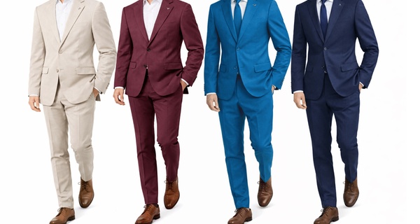 Abiti da uomo sartoriali in 100% cotone, disponibile in varie taglie e colori