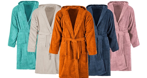 Accappatoio in spugna unisex