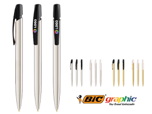 Bolígrafo media Clip Shine de BIC personalizado