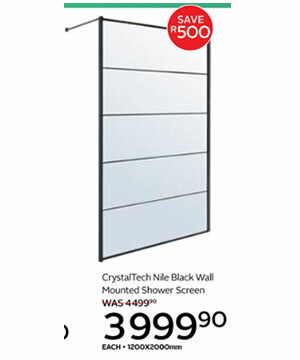 CrystalTech_Nile_Black_Wall_Mounted_Shower_Screen