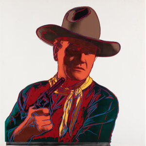 Andy Warhol  John Wayne, from Cowboys and Indians, 1986